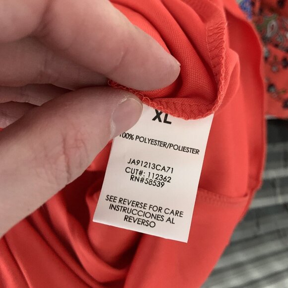 Speechless Women’s Blouse Shirt Top Size XL Peasant Boho Top Mix Print L/S - Picture 11 of 13